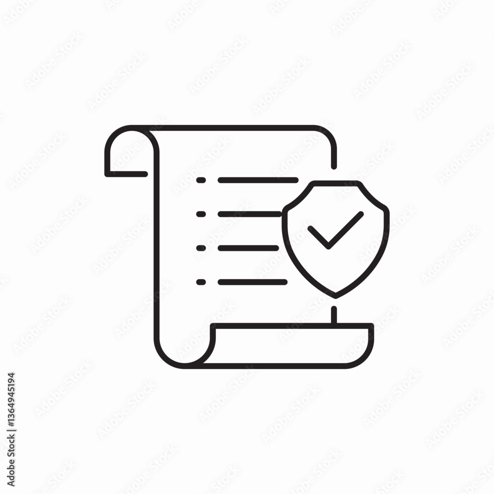Document checklist verify task icon vector sign Document checklist verify task icon vector sign