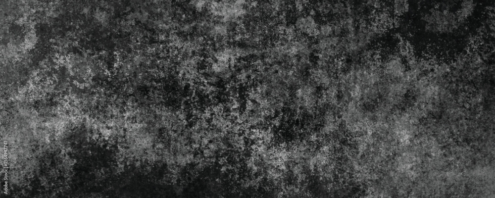 Fototapeta premium A Naturally Decayed and Darkened Concrete Wall with Faded and Distressed Details