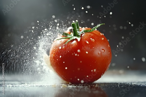 tomato in water , Generative AI	
