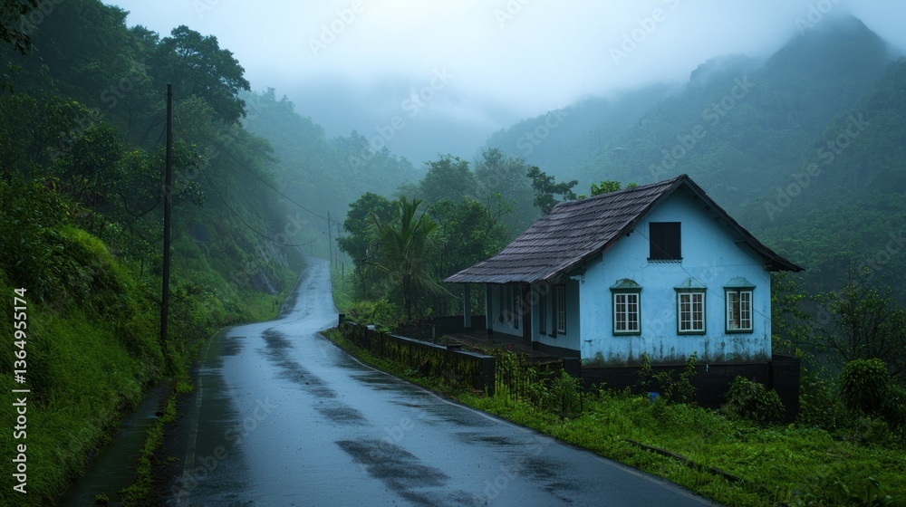 Exploring tranquil rural travel foggy road serene landscape gigapixel lifestyle photography Exploring tranquil rural travel foggy road serene landscape gigapixel lifestyle photography