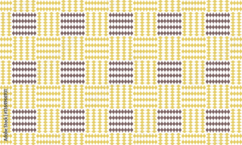 seamless geometric two tone yellow and blue diamond square block grid pattern repeat and seamless style replete image design for fabric printing or vintage theme wallpaper 80's year style