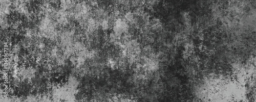 The Timeworn and Scratched Surface of a Darkened Concrete Wall with Industrial Appeal

