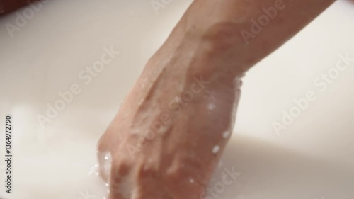 Wash the glutinous rice with water