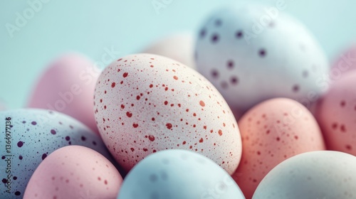 Wallpaper Mural Minimalist Easter Eggs on Pastel Gradient Background Torontodigital.ca