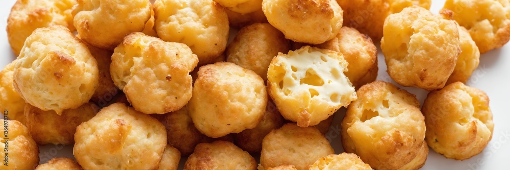 Pile of golden gougères Pile of golden gougères