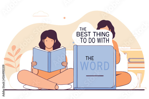 Empowered Minds: Women Reading Books best thing to do with the word quot vector 