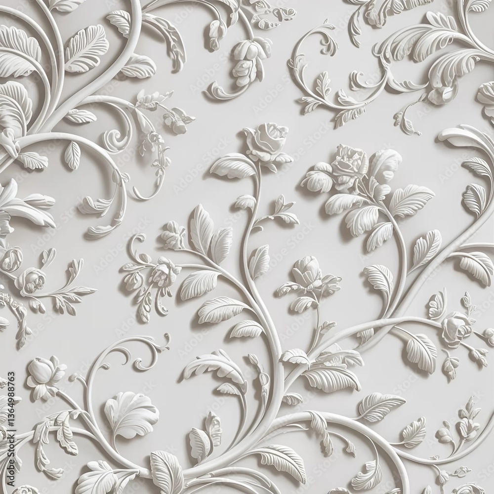 seamless pattern with floral elements seamless pattern with floral elements