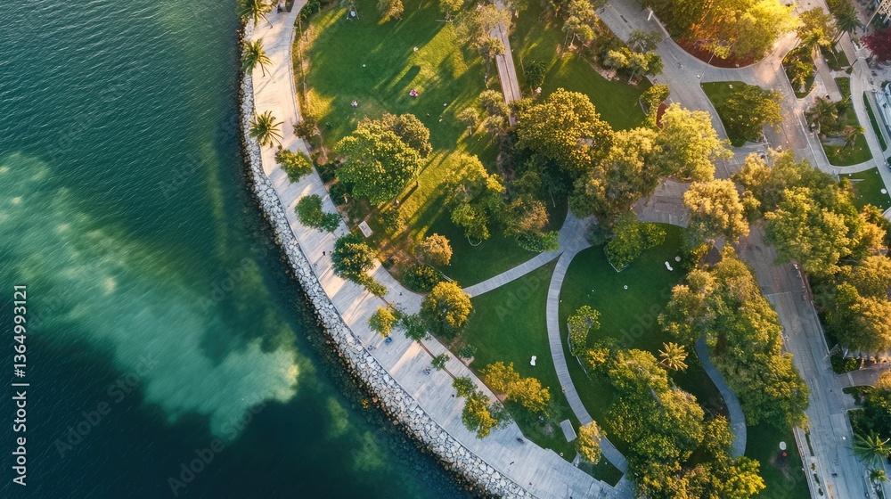 Aerial Image of Edgewater Miami - Scenic View of Margaret Pace Park from Up High
