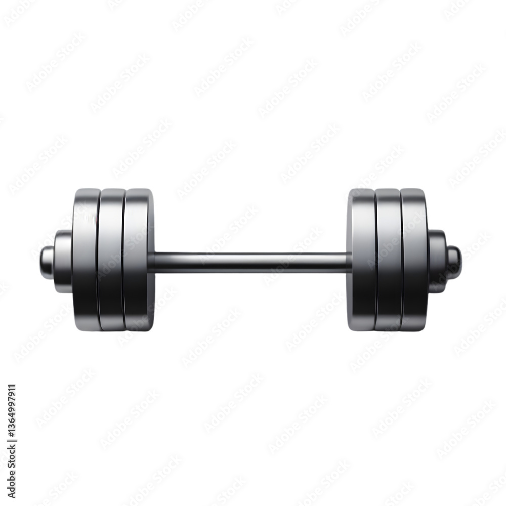 Fototapeta premium Heavy Metal Barbell – Weightlifting and Strength Training Icon