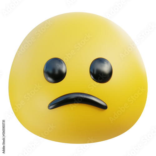 sad emoji 3D Illustration