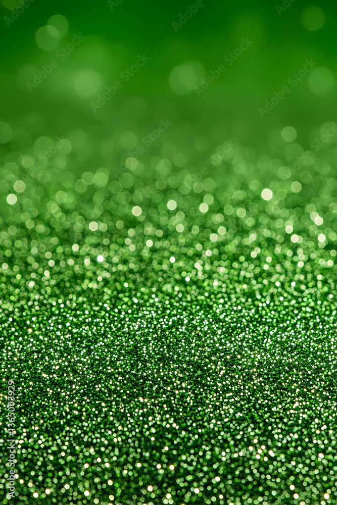 Naklejka premium Emerald Sparkle