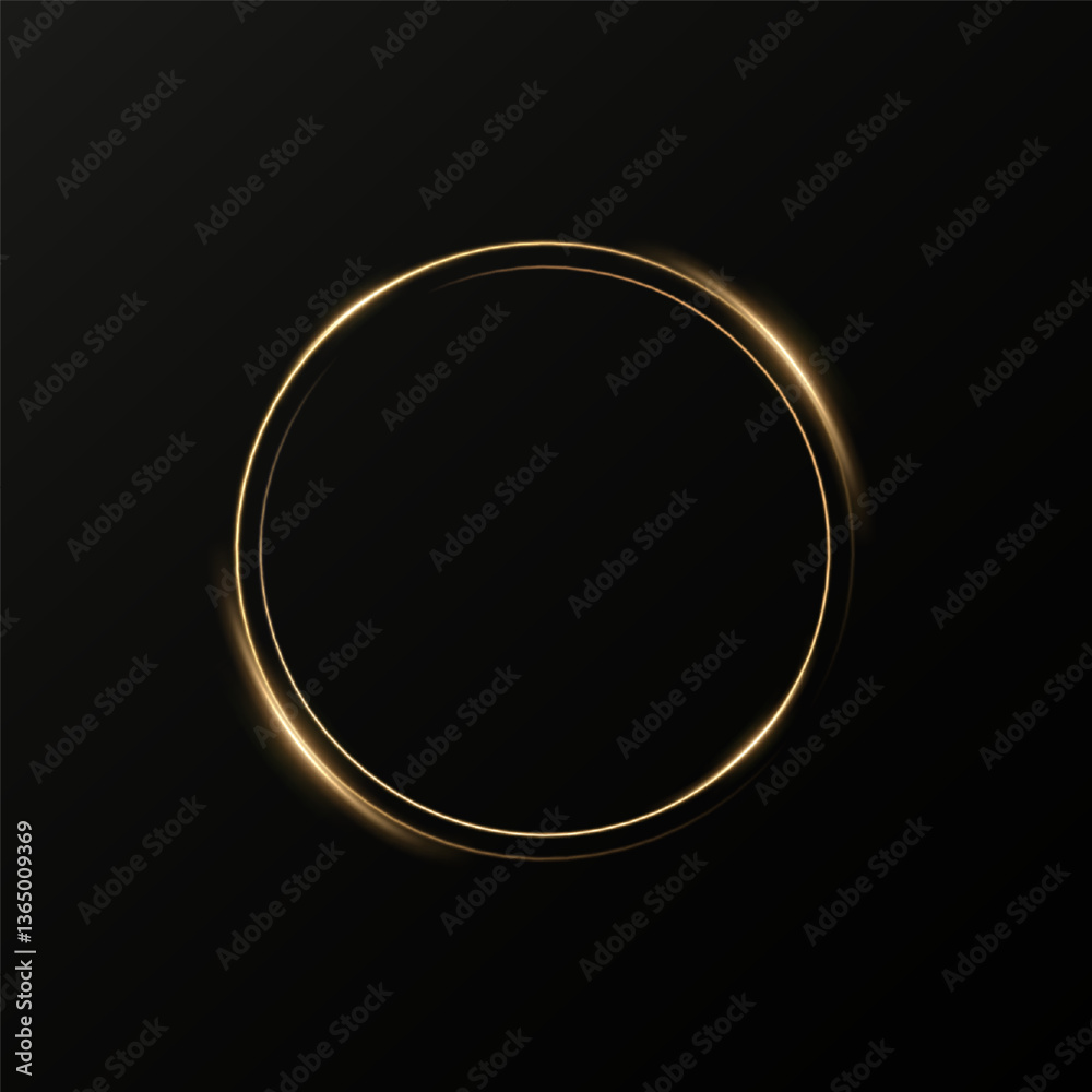 Month made of gold particles.shining sparkles.Frame.Vector image of a golden sparkling circle of stardust. Month made of gold particles.shining sparkles.Frame.Vector image of a golden sparkling circle of stardust.