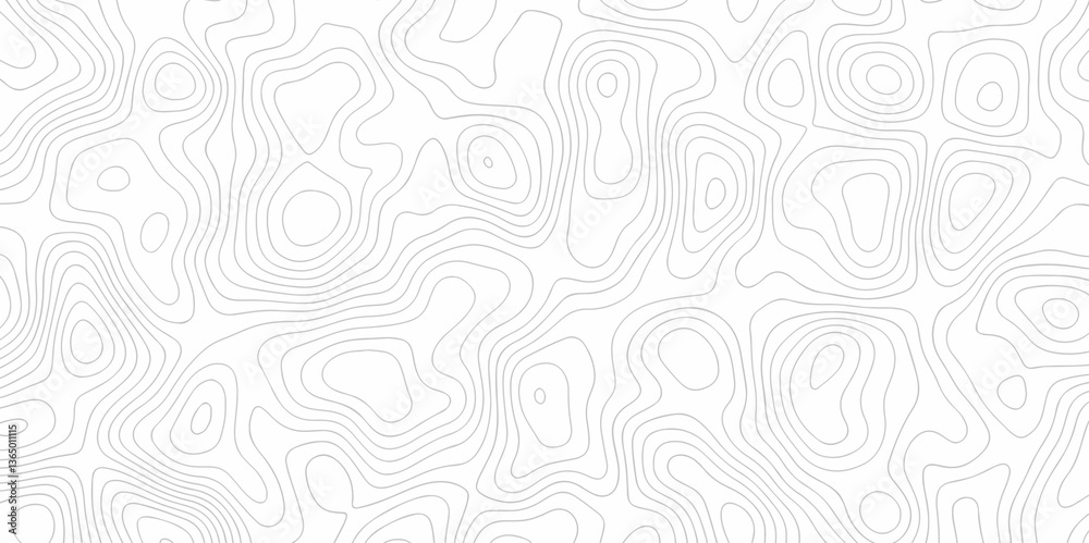 Abstract topo contour map on white background, Topographic contour lines. Seamless discovery compass pattern with lines Topographic map. Geographic mountain relief diagram line wave carve design. Abstract topo contour map on white background, Topographic contour lines. Seamless discovery compass pattern with lines Topographic map. Geographic mountain relief diagram line wave carve design.