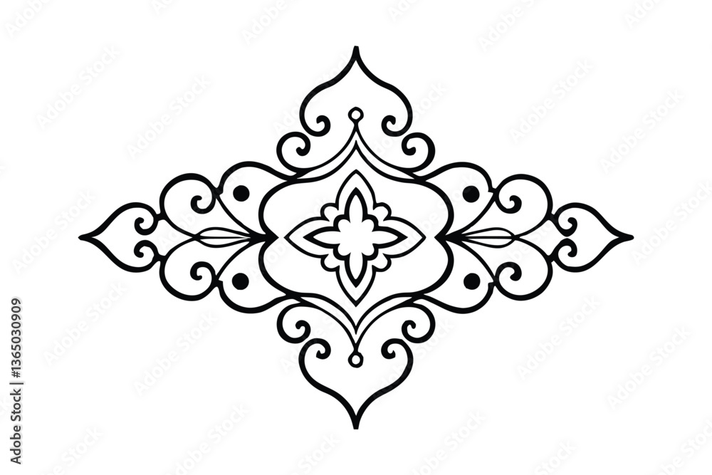 Fototapeta premium vector illustration of an ornament