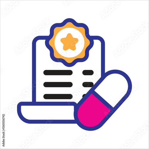 Medicine Certification Seal
A medicine certification stamp, ensuring quality and safety in pharmaceutical products.