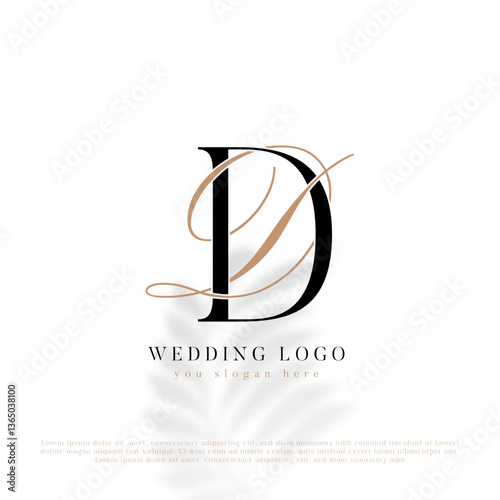 DD Initial Wedding Logo Monogram
