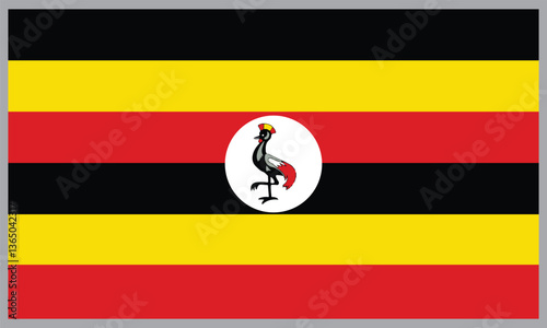 Uganda flag background vector ,Uganda Flag Design Vector illustration. Free Download Uganda flag background vector ,Uganda Flag Design Vector illustration. - GFXLoad