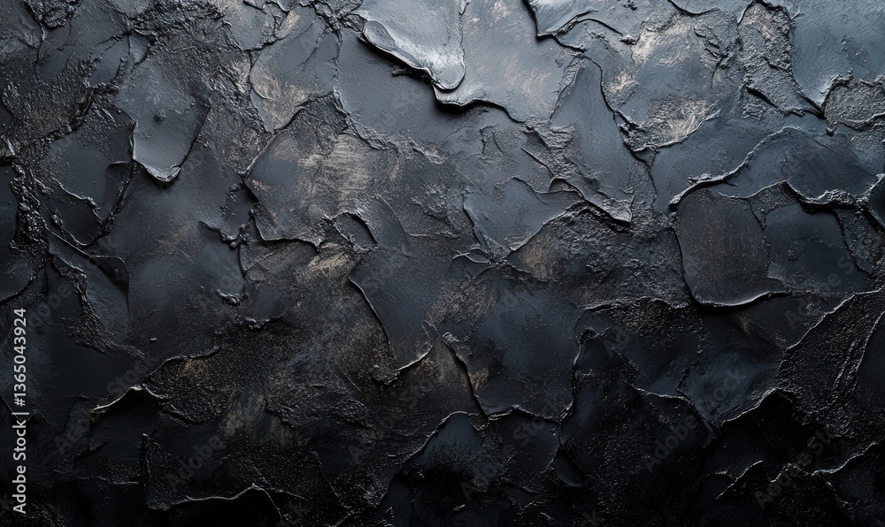 Close-up of a textured black wall with layered paint strokes. Close-up of a textured black wall with layered paint strokes.