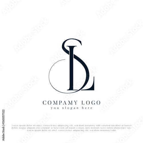 SL, LS Alphabets Letters Logo Monogram