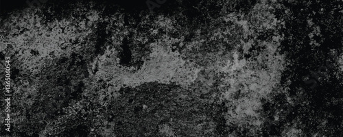 A Close-Up of a Scratched and Deeply Weathered Cement Wall with Dark Textures

