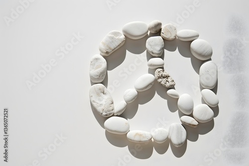Rock Peace Symbol for Peace Day