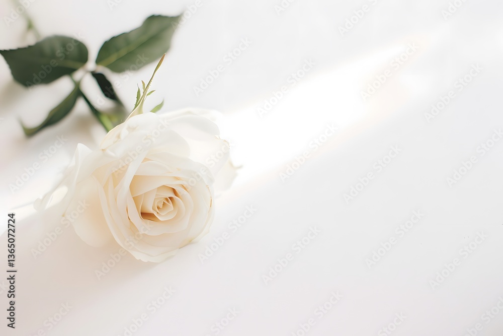 Fototapeta premium White Rose for Peace