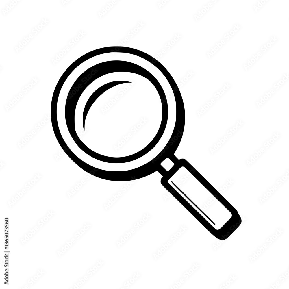 A classic and illustration of a magnifying glass Tool for investigation research and exploration Symbol of knowledge and discovery A classic and illustration of a magnifying glass Tool for investigation research and exploration Symbol of knowledge and discovery