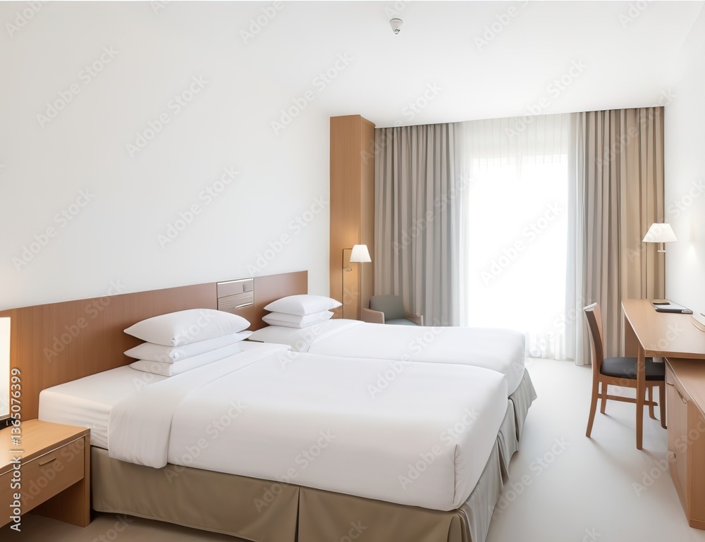 Naklejka premium hotel room interior