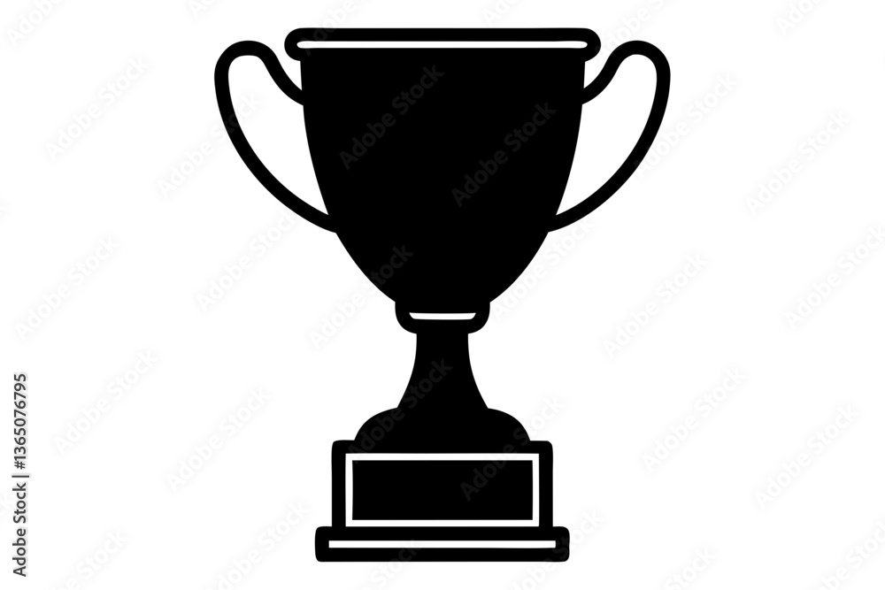 Trophy silhouette vector illustration Trophy silhouette vector illustration