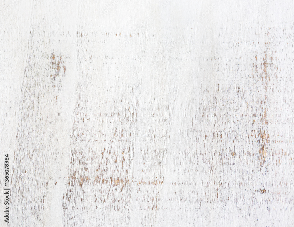 Old shabby texture. White wooden background.