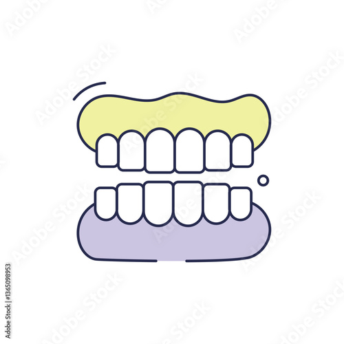 Denture Icon vector