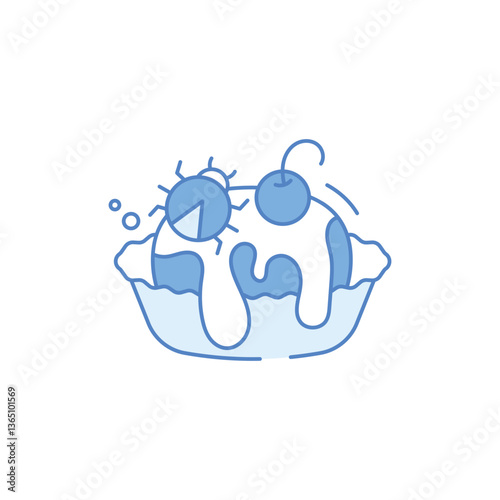 Food Prank Icon vector