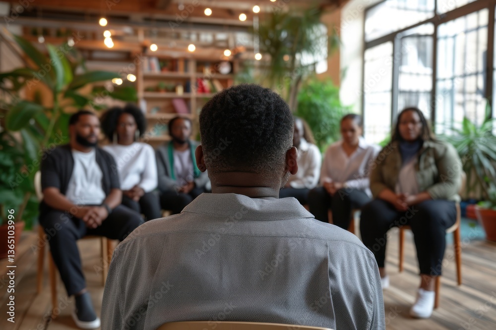 Obraz premium Black people group conversation meeting adult.