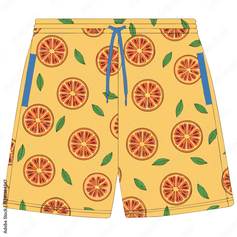 Beach shorts vector