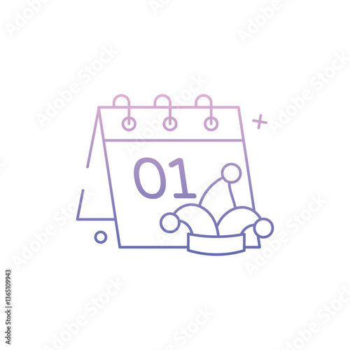 April Fool Day Icon vector