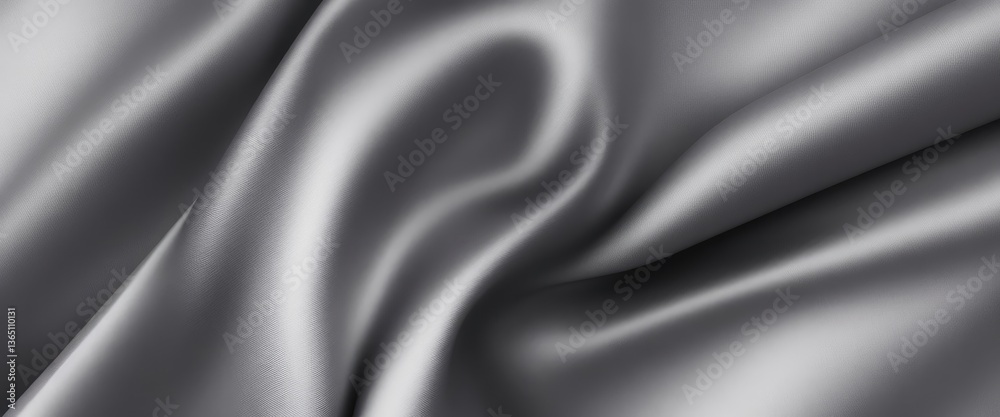 Obraz premium Gray color silk fabric Abstract background