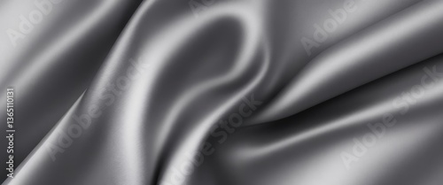 Gray color silk fabric Abstract background