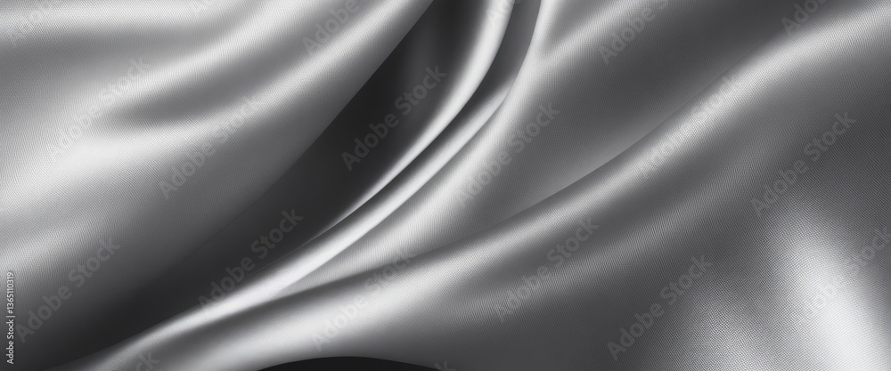 Obraz premium Gray color silk fabric Abstract background