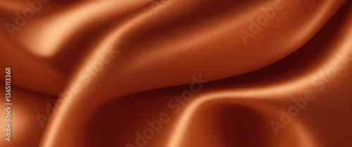 Brown color silk fabric Abstract background
