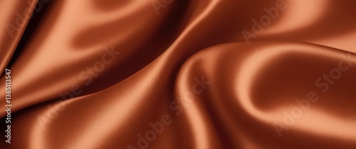Brown color silk fabric Abstract background