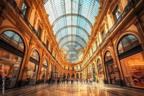 Fototapeta Naklejka Na Ścianę i Meble -  Grand European Shopping Arcade