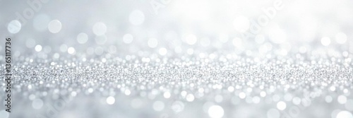 Silver glitter background with white sparkling shiny texture for Christmas, holiday, seasonal wallpaper, decoration, greeting card, wedding invitation, design element, silver,  wedding invitation