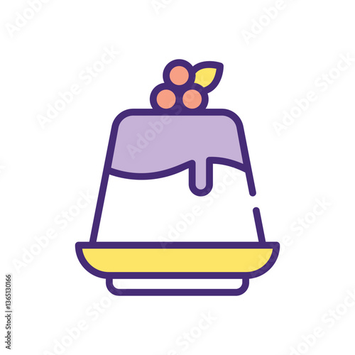 Pudding  icon vector