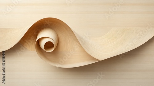 Elegant wood swirls, creating abstract art