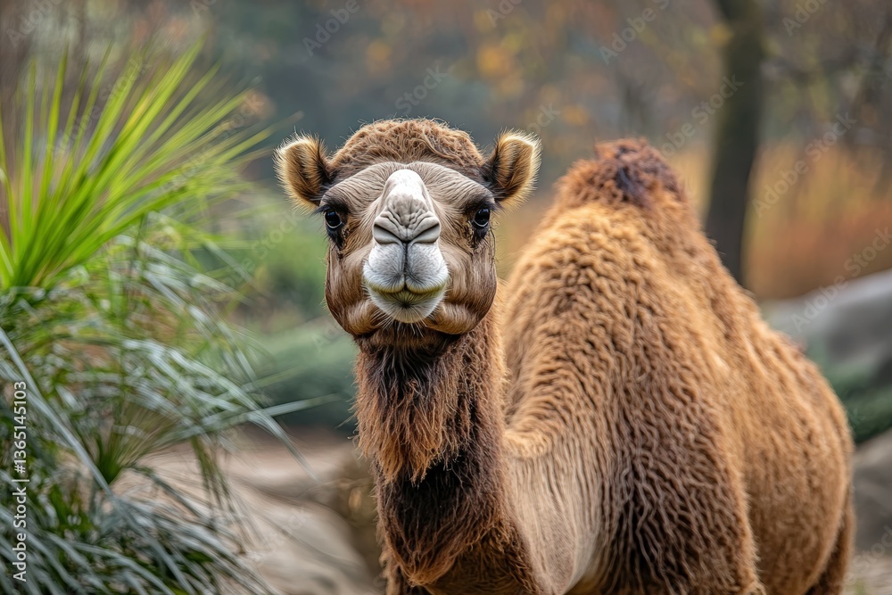 Obraz premium Lama close-up, Hyper Real. Beautiful simple AI generated image