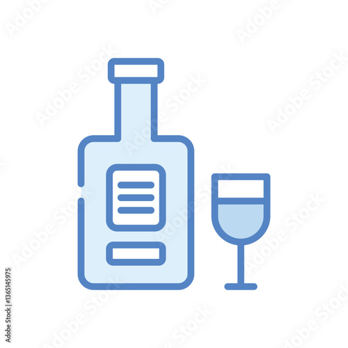 Vodka  icon vector