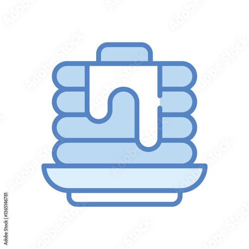 Pancakes  icon vector