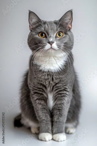 Chartreux cat animal pet photography.