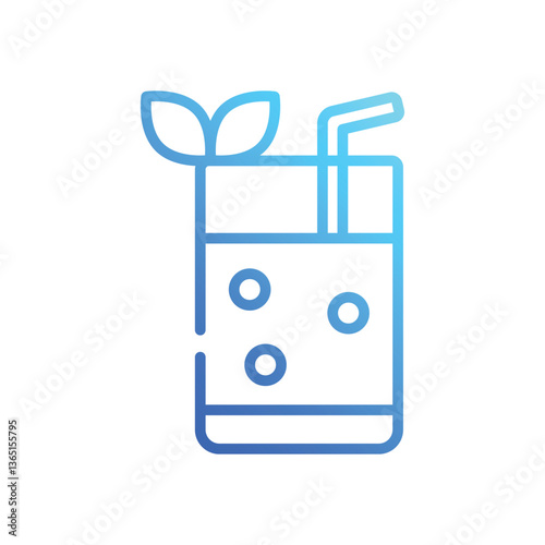 Mint Julep icon vector