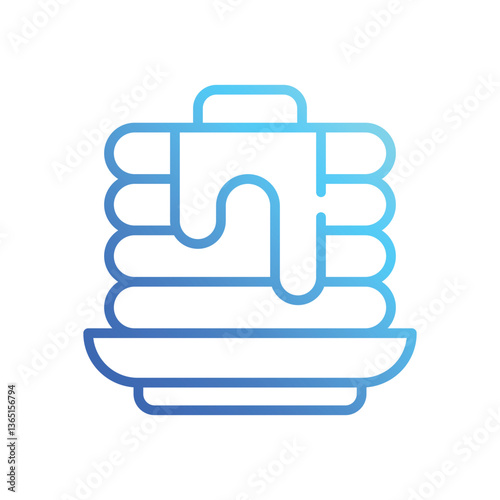 Pancakes  icon vector